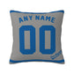 Custom Los Angeles Dodgers Pillow Decorative Throw Pillow Case - Print Personalized Football Team Fans Name & Number Birthday Gift Football Pillows
