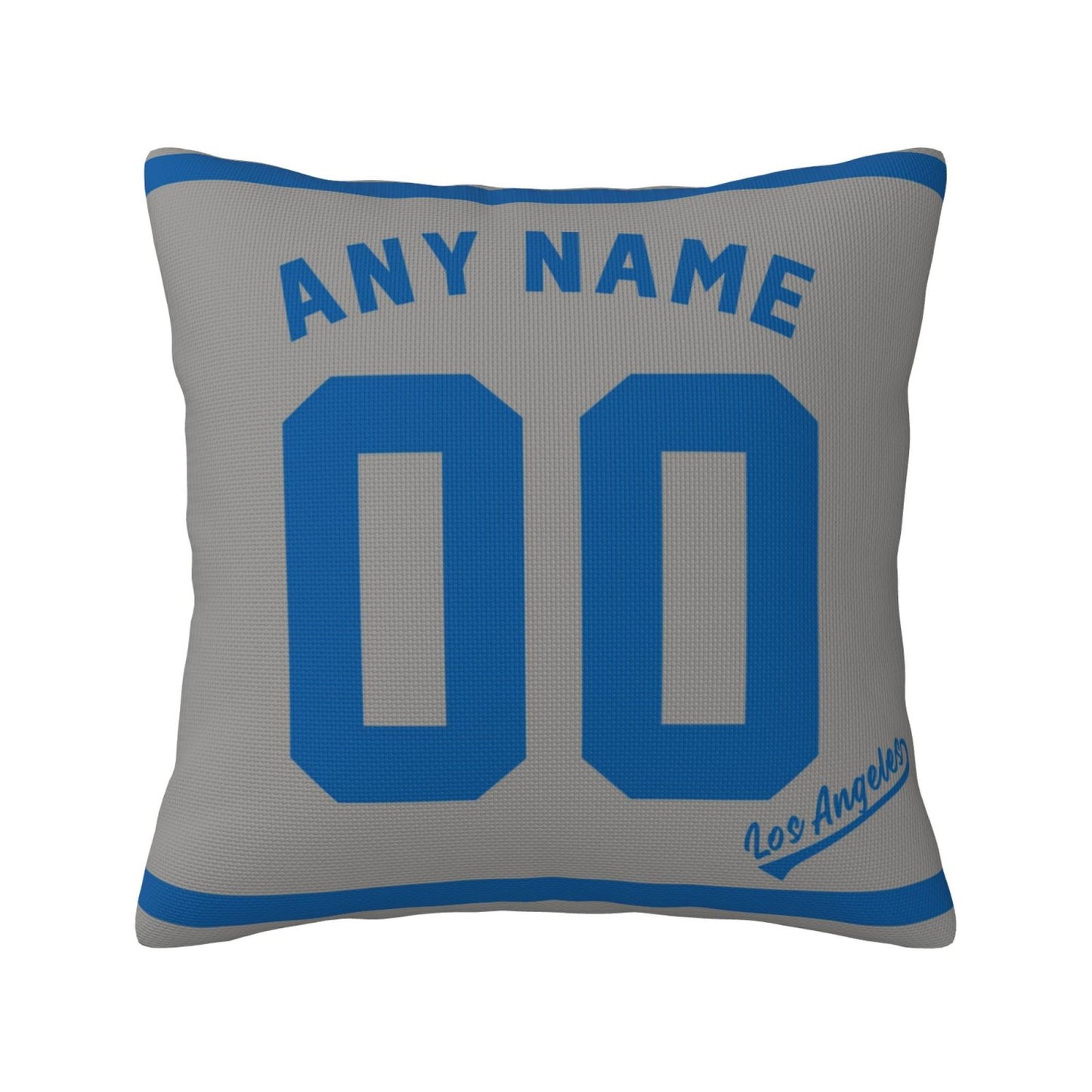 Custom Los Angeles Dodgers Pillow Decorative Throw Pillow Case - Print Personalized Football Team Fans Name & Number Birthday Gift Football Pillows
