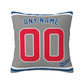 Custom Chicago Cubs Pillow Decorative Throw Pillow Case - Print Personalized Football Team Fans Name & Number Birthday Gift Football Pillows