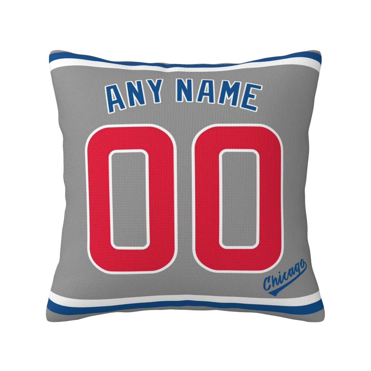 Custom Chicago Cubs Pillow Decorative Throw Pillow Case - Print Personalized Football Team Fans Name & Number Birthday Gift Football Pillows