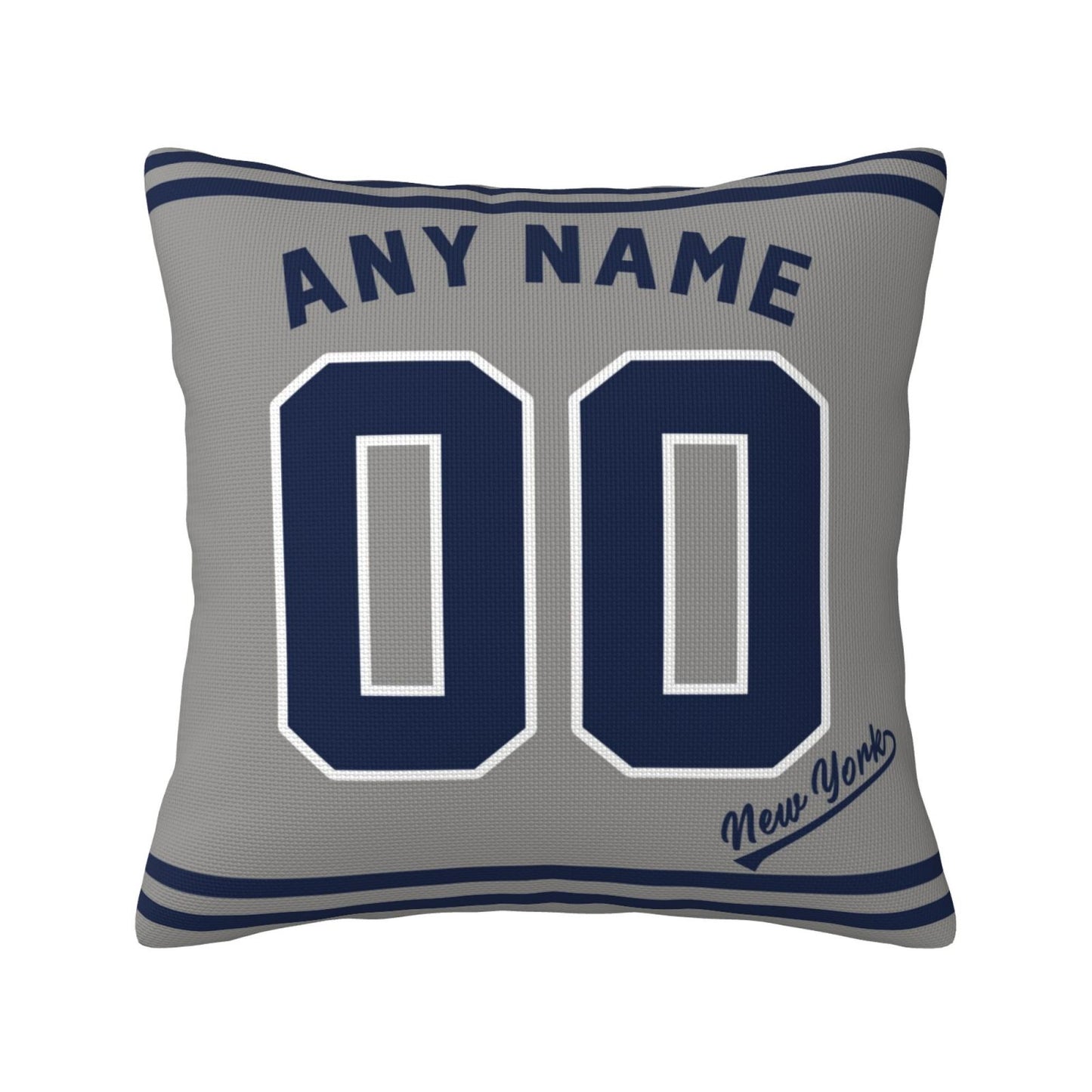 Custom New York Yankees Pillow Decorative Throw Pillow Case - Print Personalized Football Team Fans Name & Number Birthday Gift Football Pillows