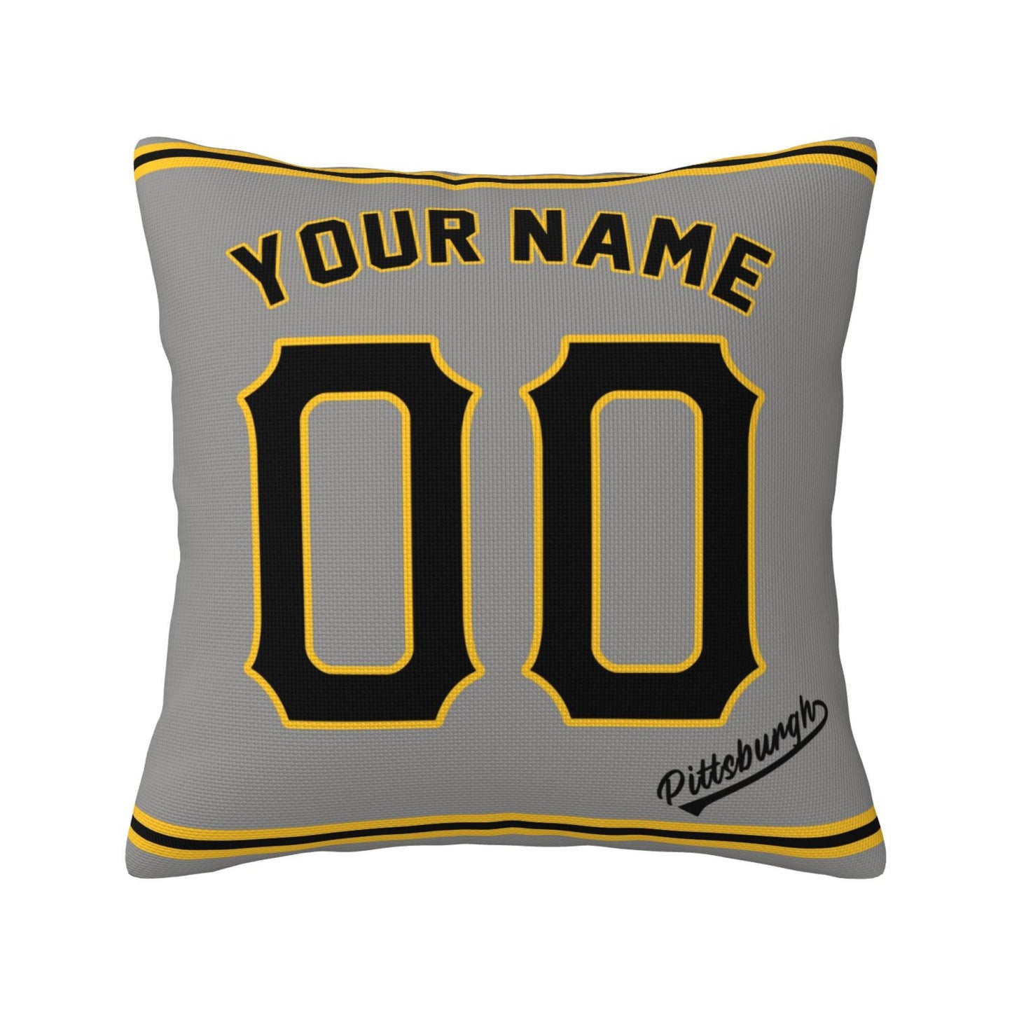 Custom Pittsburgh Pirates Pillow Decorative Throw Pillow Case - Print Personalized Football Team Fans Name & Number Birthday Gift Football Pillows