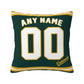 Custom Oakland Athletics Pillow Decorative Throw Pillow Case - Print Personalized Football Team Fans Name & Number Birthday Gift Football Pillows