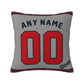 Custom Atlanta Braves Pillow Decorative Throw Pillow Case - Print Personalized Football Team Fans Name & Number Birthday Gift Football Pillows