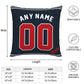 Custom Atlanta Braves Pillow Decorative Throw Pillow Case - Print Personalized Football Team Fans Name & Number Birthday Gift Football Pillows