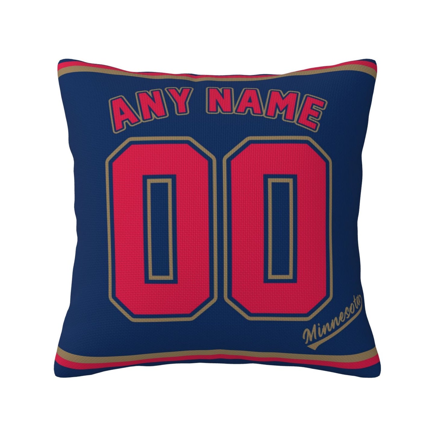 Custom Minnesota Twins Pillow Decorative Throw Pillow Case - Print Personalized Football Team Fans Name & Number Birthday Gift Football Pillows