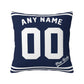 Custom New York Yankees Pillow Decorative Throw Pillow Case - Print Personalized Football Team Fans Name & Number Birthday Gift Football Pillows