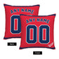 Custom Cleveland Guardians Pillow Decorative Throw Pillow Case - Print Personalized Football Team Fans Name & Number Birthday Gift Football Pillows