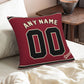 Custom A.Diamondbacks Red Pillow Decorative Throw Pillow Case - Print Personalized Football Team Fans Name & Number Birthday Gift Football Pillows