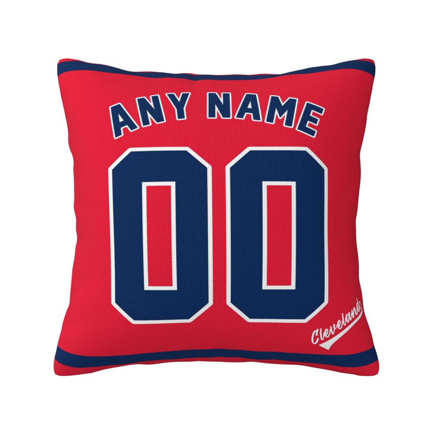 Custom Cleveland Guardians Pillow Decorative Throw Pillow Case - Print Personalized Football Team Fans Name & Number Birthday Gift Football Pillows