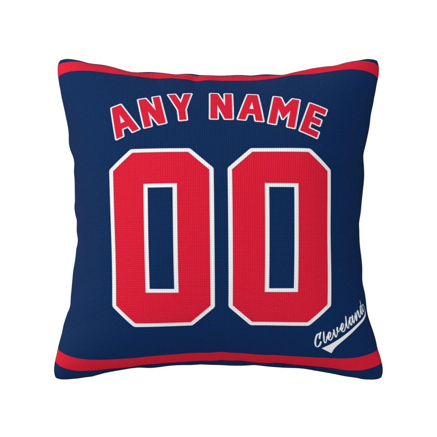 Custom Cleveland Guardians Pillow Decorative Throw Pillow Case - Print Personalized Football Team Fans Name & Number Birthday Gift Football Pillows