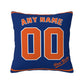 Custom New York Mets Pillow Decorative Throw Pillow Case - Print Personalized Football Team Fans Name & Number Birthday Gift Football Pillows