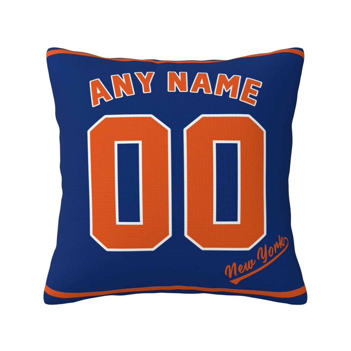 Custom New York Mets Pillow Decorative Throw Pillow Case - Print Personalized Football Team Fans Name & Number Birthday Gift Football Pillows
