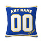 Custom Milwaukee Brewers Pillow Decorative Throw Pillow Case - Print Personalized Football Team Fans Name & Number Birthday Gift Football Pillows