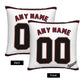 Custom A.Diamondbacks White Pillow Decorative Throw Pillow Case - Print Personalized Football Team Fans Name & Number Birthday Gift Football Pillows