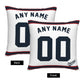 Custom Chicago White Sox Pillow Decorative Throw Pillow Case - Print Personalized Football Team Fans Name & Number Birthday Gift Football Pillows