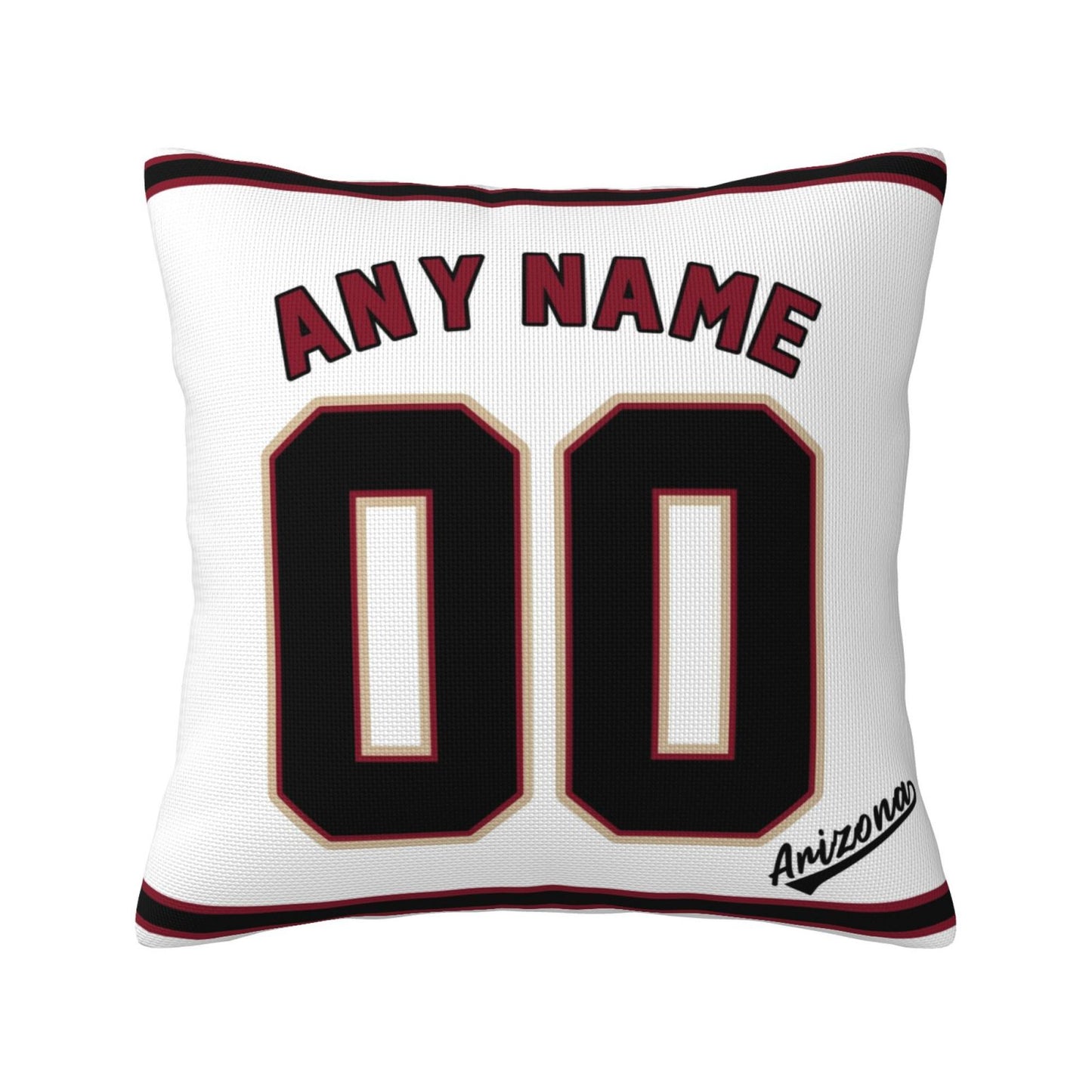 Custom A.Diamondbacks White Pillow Decorative Throw Pillow Case - Print Personalized Football Team Fans Name & Number Birthday Gift Football Pillows