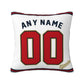Custom Atlanta Braves Pillow Decorative Throw Pillow Case - Print Personalized Football Team Fans Name & Number Birthday Gift Football Pillows