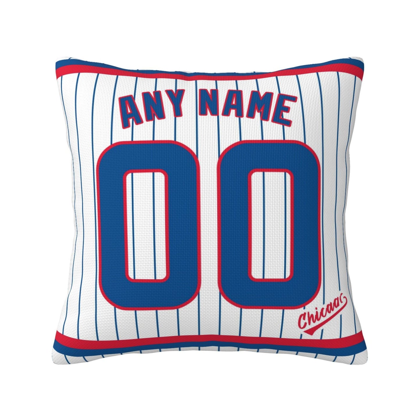 Custom Chicago Cubs Pillow Decorative Throw Pillow Case - Print Personalized Football Team Fans Name & Number Birthday Gift Football Pillows