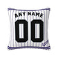 Custom Colorado Rockies Pillow Decorative Throw Pillow Case - Print Personalized Football Team Fans Name & Number Birthday Gift Football Pillows