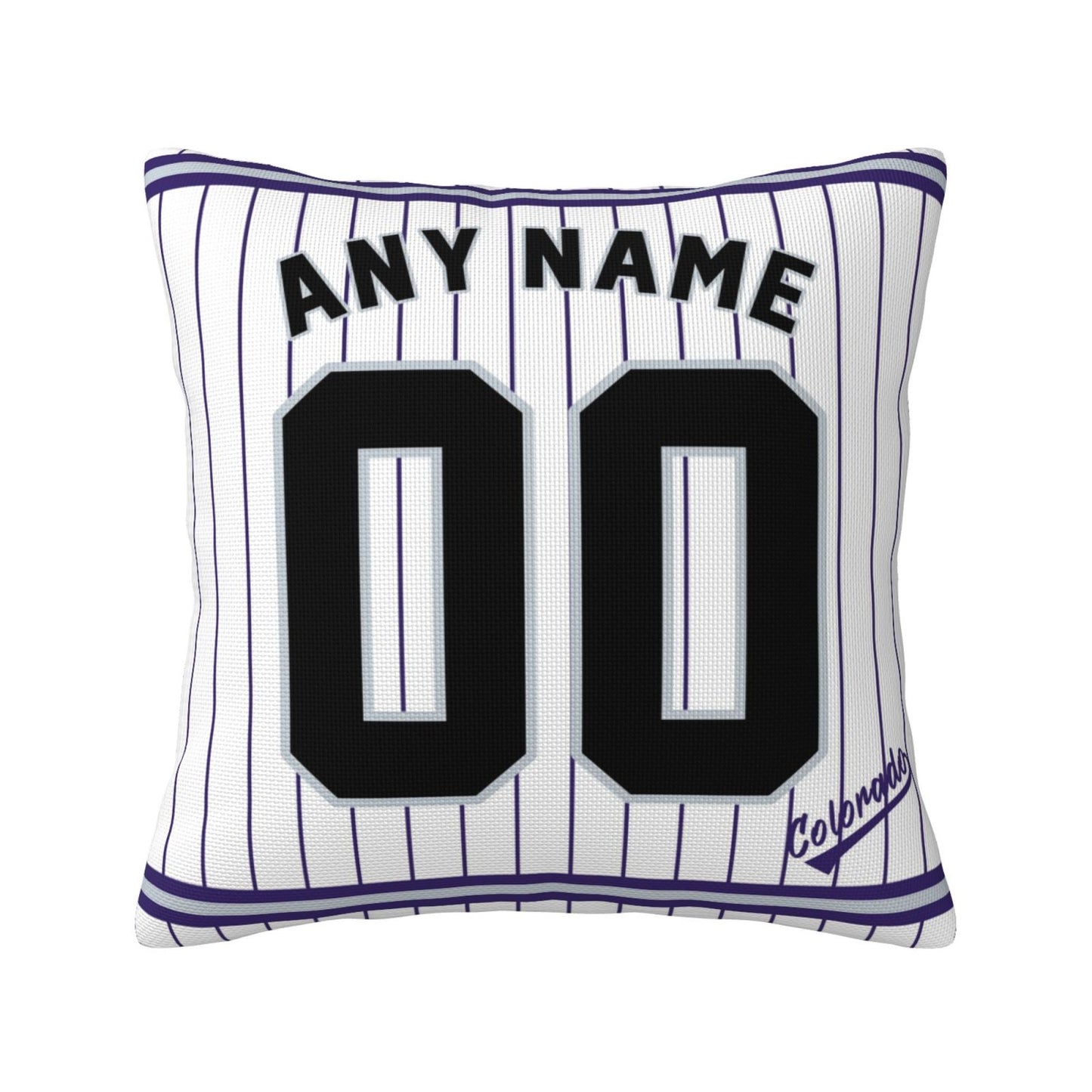 Custom Colorado Rockies Pillow Decorative Throw Pillow Case - Print Personalized Football Team Fans Name & Number Birthday Gift Football Pillows