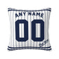 Custom New York Yankees Pillow Decorative Throw Pillow Case - Print Personalized Football Team Fans Name & Number Birthday Gift Football Pillows