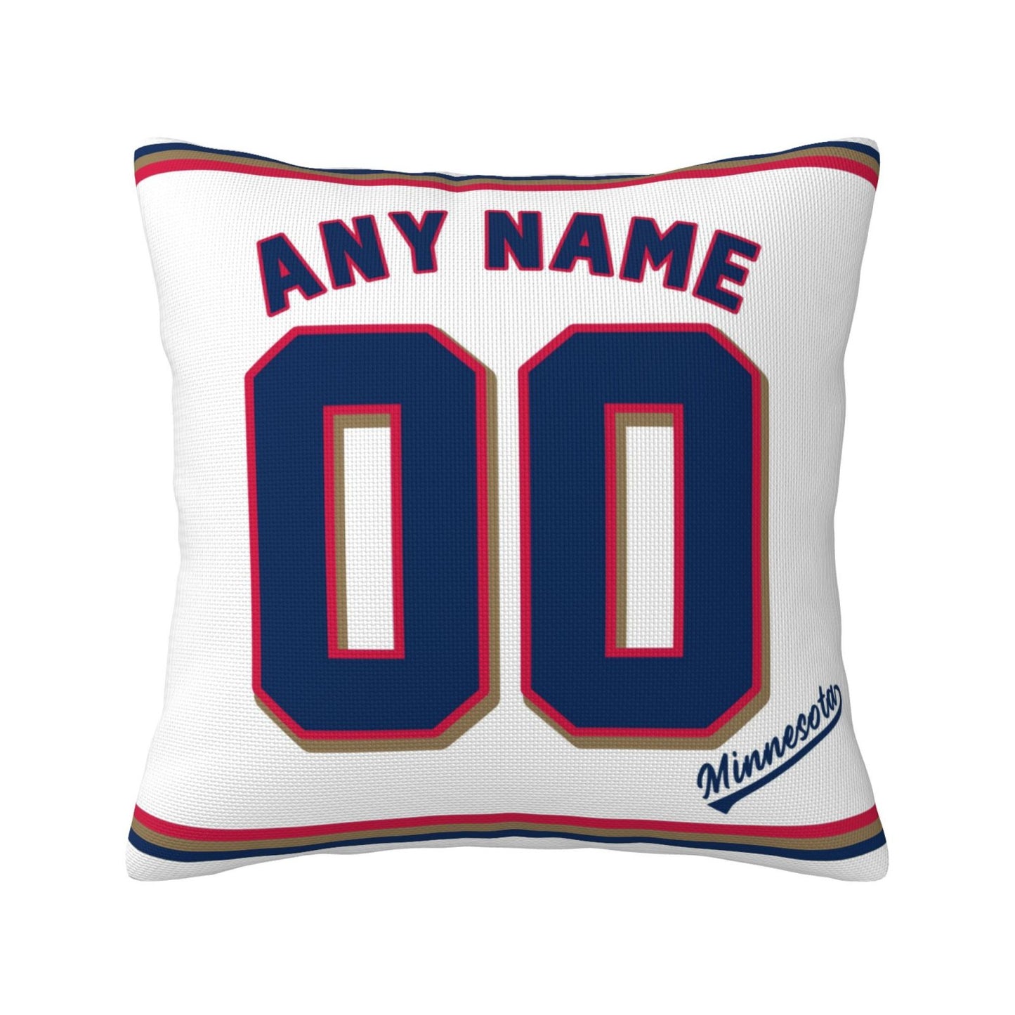 Custom Minnesota Twins Pillow Decorative Throw Pillow Case - Print Personalized Football Team Fans Name & Number Birthday Gift Football Pillows