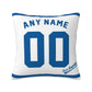Custom Los Angeles Dodgers Pillow Decorative Throw Pillow Case - Print Personalized Football Team Fans Name & Number Birthday Gift Football Pillows