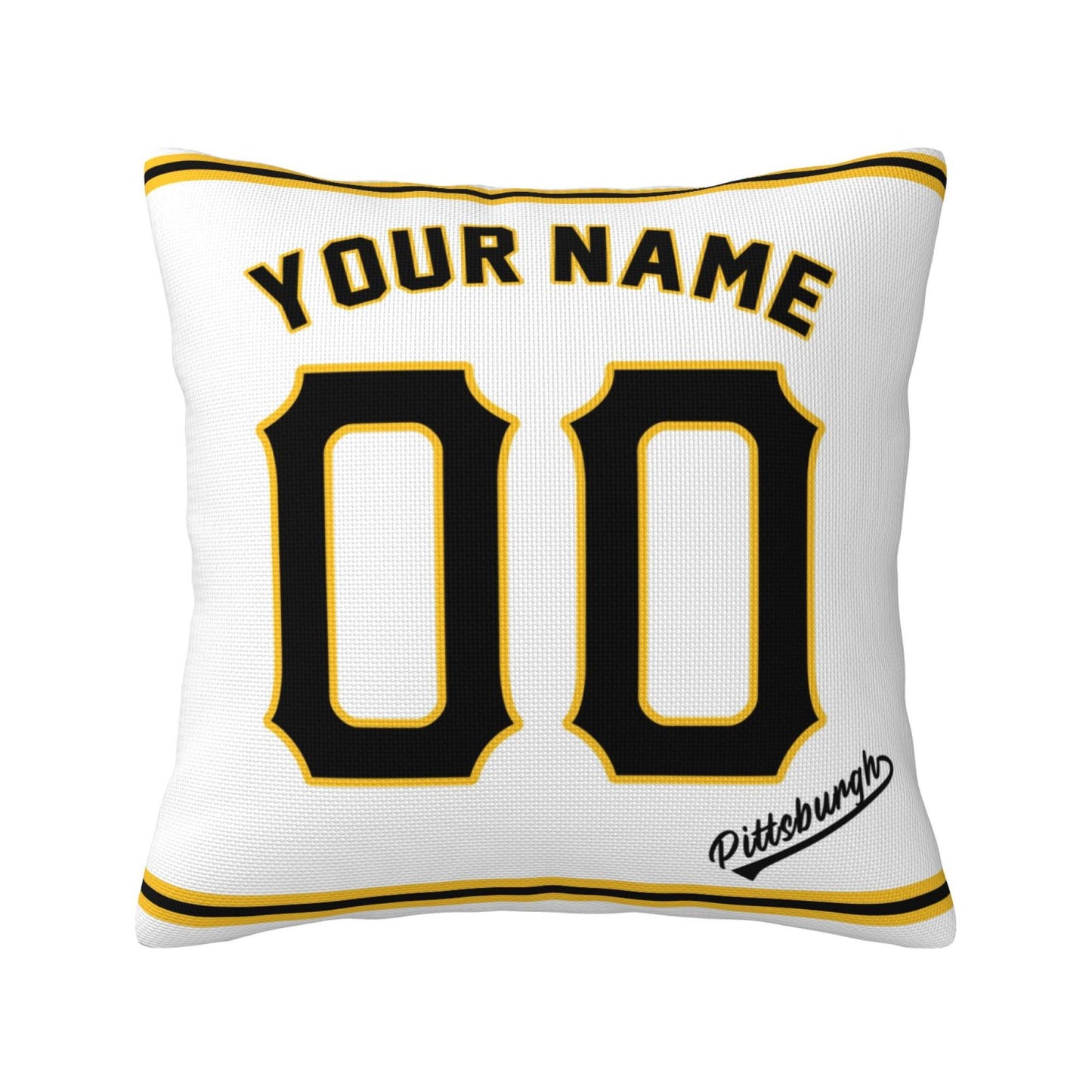 Custom Pittsburgh Pirates Pillow Decorative Throw Pillow Case - Print Personalized Football Team Fans Name & Number Birthday Gift Football Pillows