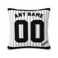 Custom Chicago White Sox Pillow Decorative Throw Pillow Case - Print Personalized Football Team Fans Name & Number Birthday Gift Football Pillows