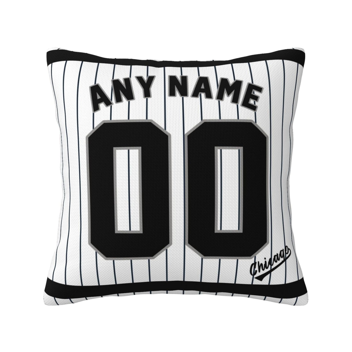 Custom Chicago White Sox Pillow Decorative Throw Pillow Case - Print Personalized Football Team Fans Name & Number Birthday Gift Football Pillows