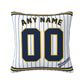 Custom Milwaukee Brewers Pillow Decorative Throw Pillow Case - Print Personalized Football Team Fans Name & Number Birthday Gift Football Pillows