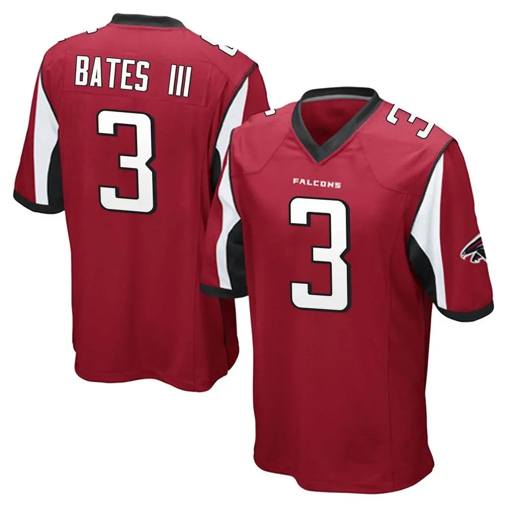 A.Falcons #3 Jessie Bates III Player Red Color Vapor Home Game BALCE Stitched Jerseys