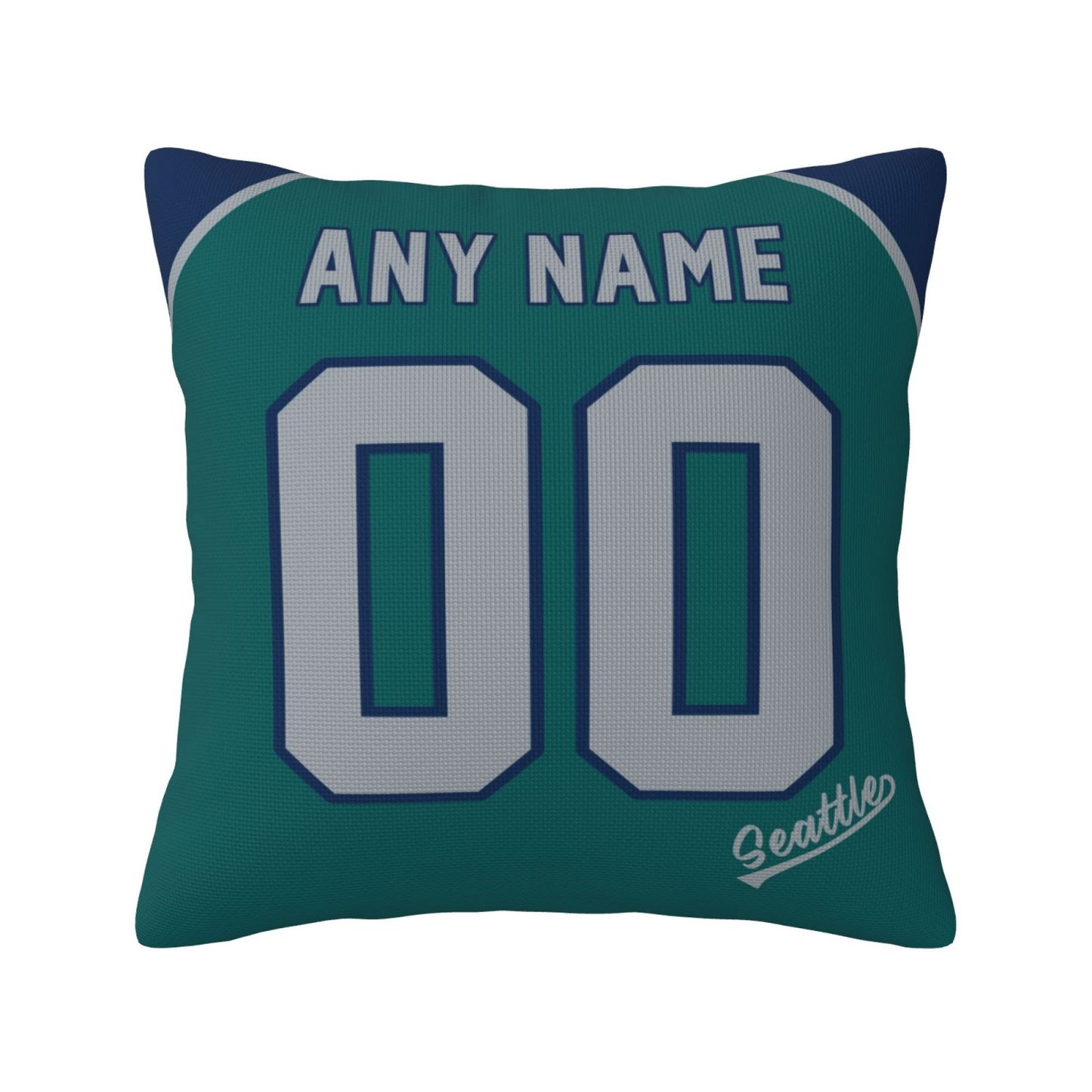 Custom Seattle Mariners Pillow Decorative Throw Pillow Case - Print Personalized Football Team Fans Name & Number Birthday Gift Football Pillows