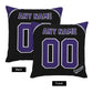 Custom Colorado Rockies Pillow Decorative Throw Pillow Case - Print Personalized Football Team Fans Name & Number Birthday Gift Football Pillows