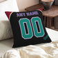 Custom A.Diamondbacks Black Green Pillow Decorative Throw Pillow Case - Print Personalized Football Team Fans Name & Number Birthday Gift Football Pillows