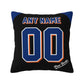 Custom New York Mets Pillow Decorative Throw Pillow Case - Print Personalized Football Team Fans Name & Number Birthday Gift Football Pillows