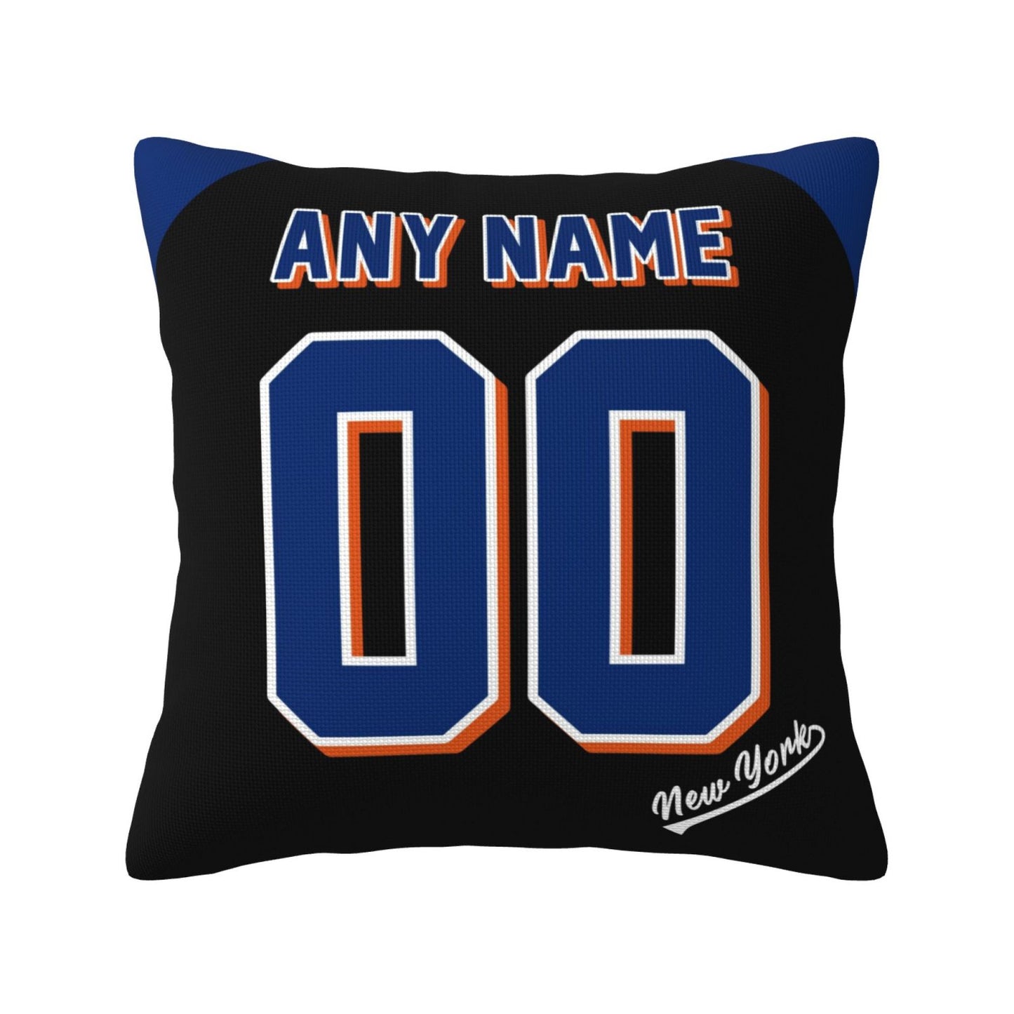 Custom New York Mets Pillow Decorative Throw Pillow Case - Print Personalized Football Team Fans Name & Number Birthday Gift Football Pillows
