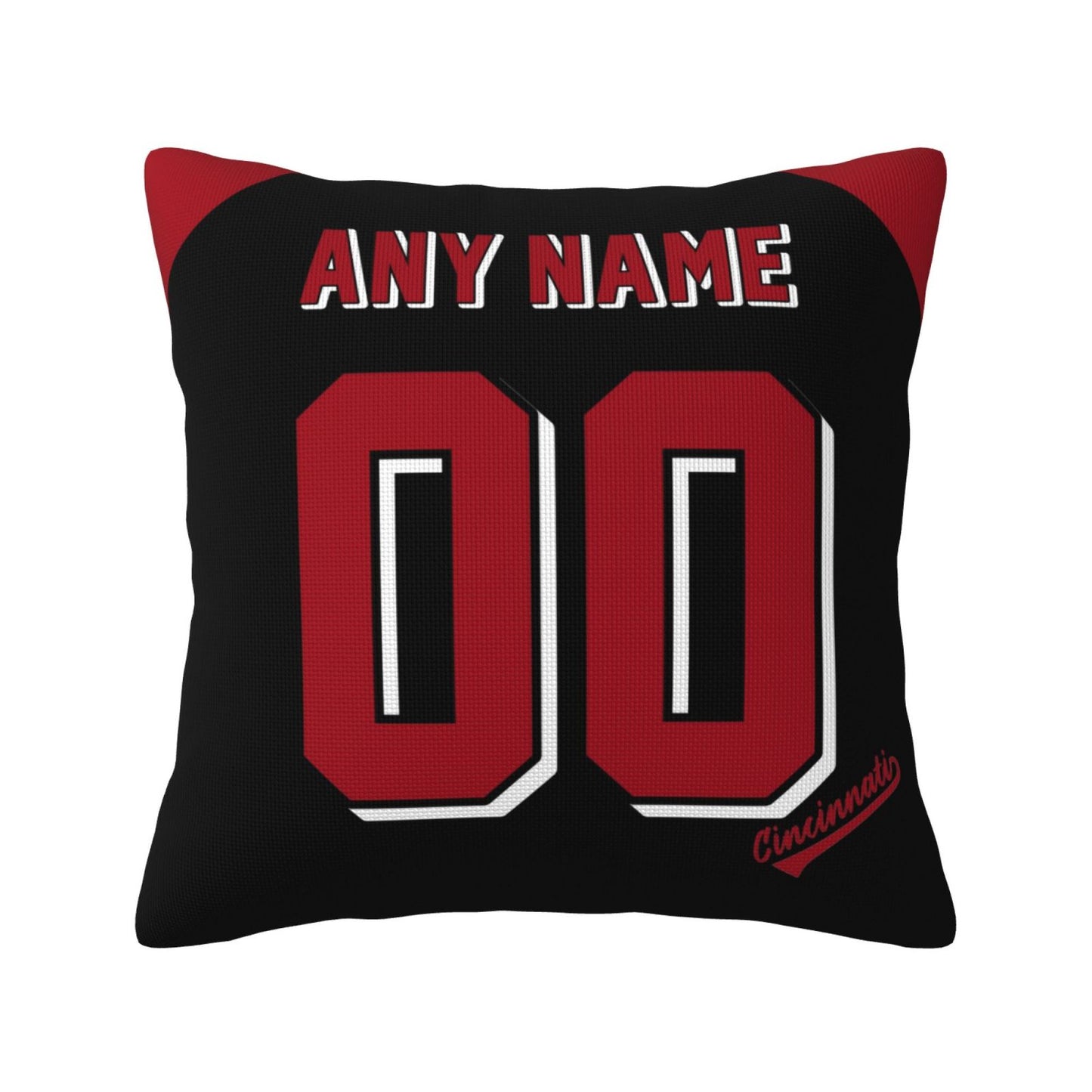 Custom Cincinnati Reds Pillow Decorative Throw Pillow Case - Print Personalized Football Team Fans Name & Number Birthday Gift Football Pillows