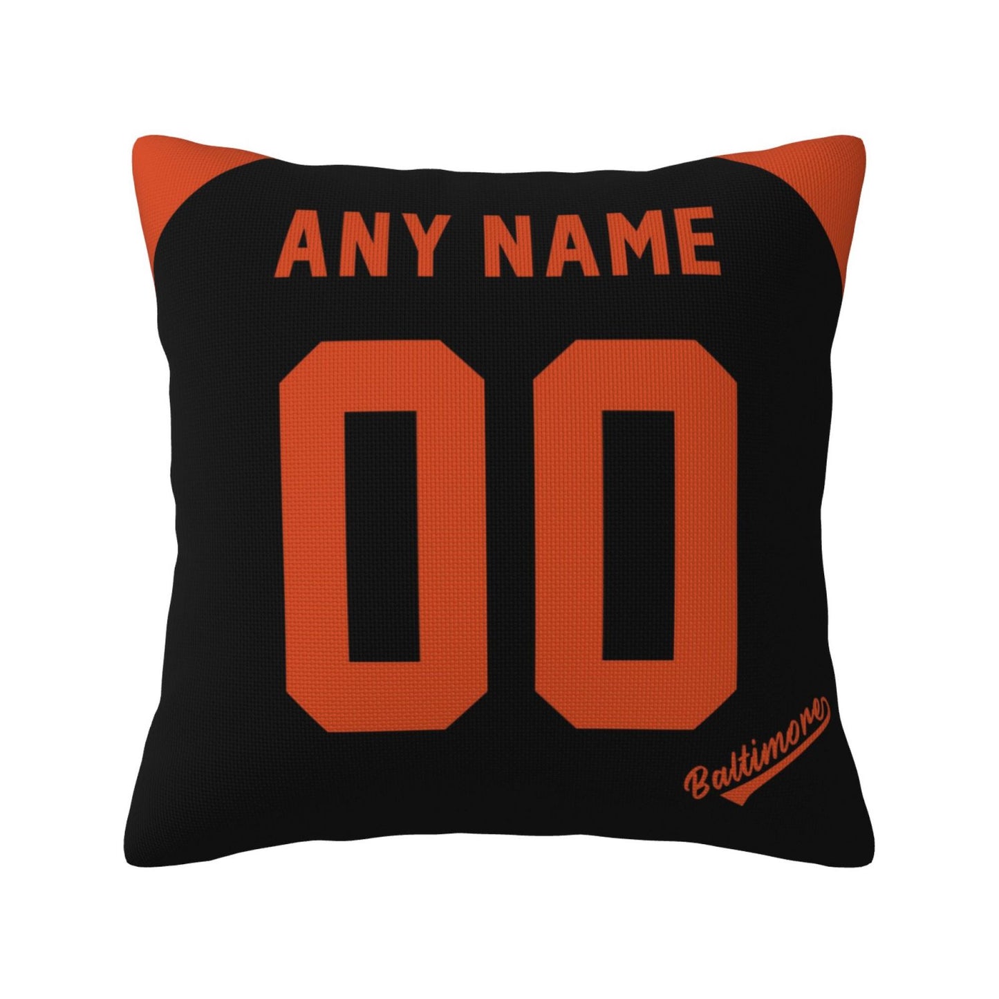 Custom Baltimore Orioles Pillow Decorative Throw Pillow Case - Print Personalized Football Team Fans Name & Number Birthday Gift Football Pillows