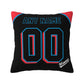 Custom Miami Marlins Pillow Decorative Throw Pillow Case - Print Personalized Football Team Fans Name & Number Birthday Gift Football Pillows