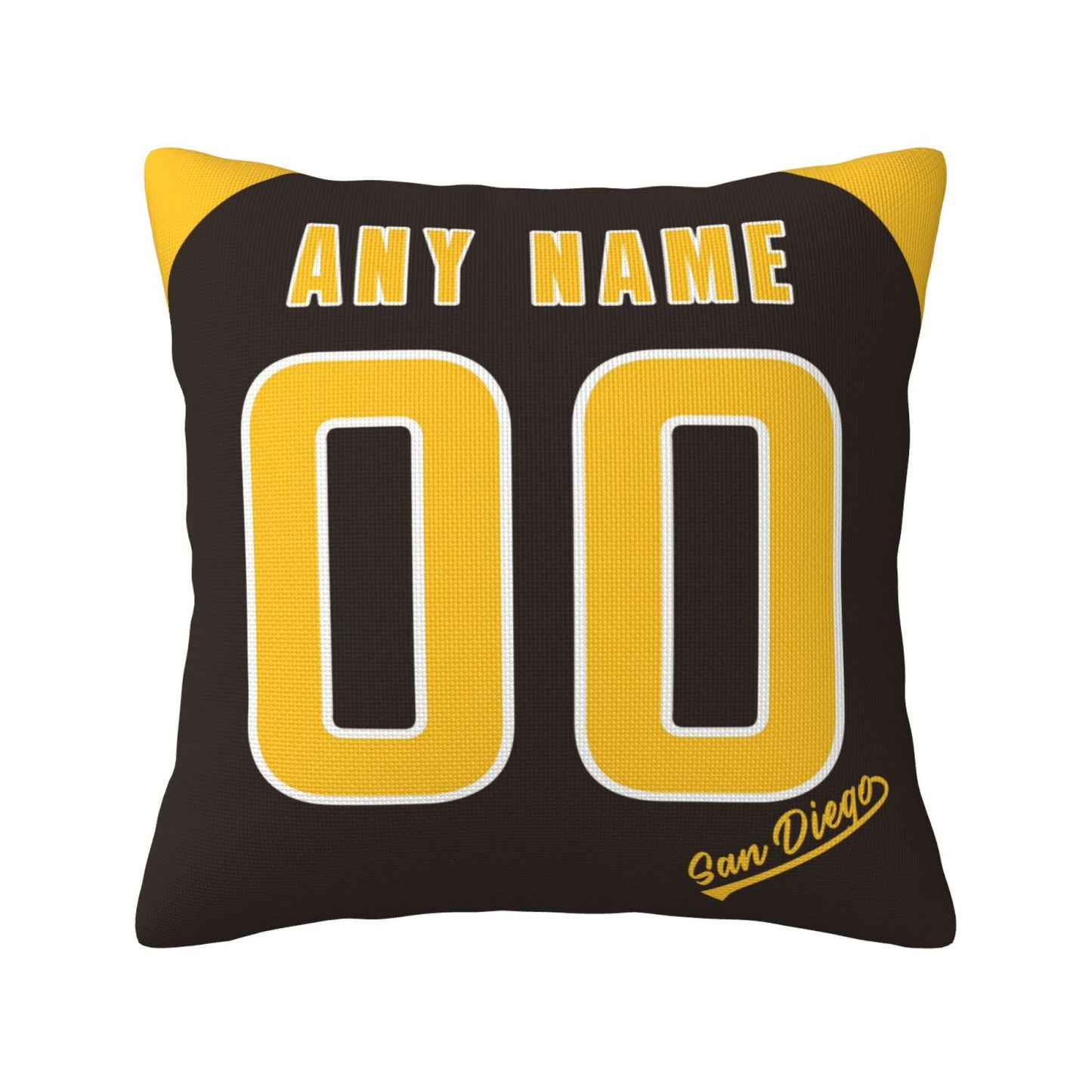 Custom San Diego Padres Pillow Decorative Throw Pillow Case - Print Personalized Football Team Fans Name & Number Birthday Gift Football Pillows