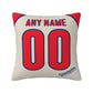 Custom Philadelphia Phillies Pillow Decorative Throw Pillow Case - Print Personalized Football Team Fans Name & Number Birthday Gift Football Pillows
