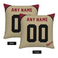 Custom A.Diamondbacks Gold Pillow Decorative Throw Pillow Case - Print Personalized Football Team Fans Name & Number Birthday Gift Football Pillows