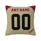 Custom A.Diamondbacks Gold Pillow Decorative Throw Pillow Case - Print Personalized Football Team Fans Name & Number Birthday Gift Football Pillows
