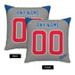 Custom Chicago Cubs Pillow Decorative Throw Pillow Case - Print Personalized Football Team Fans Name & Number Birthday Gift Football Pillows