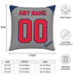 Custom Cleveland Guardians Pillow Decorative Throw Pillow Case - Print Personalized Football Team Fans Name & Number Birthday Gift Football Pillows