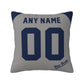 Custom New York Yankees Pillow Decorative Throw Pillow Case - Print Personalized Football Team Fans Name & Number Birthday Gift Football Pillows
