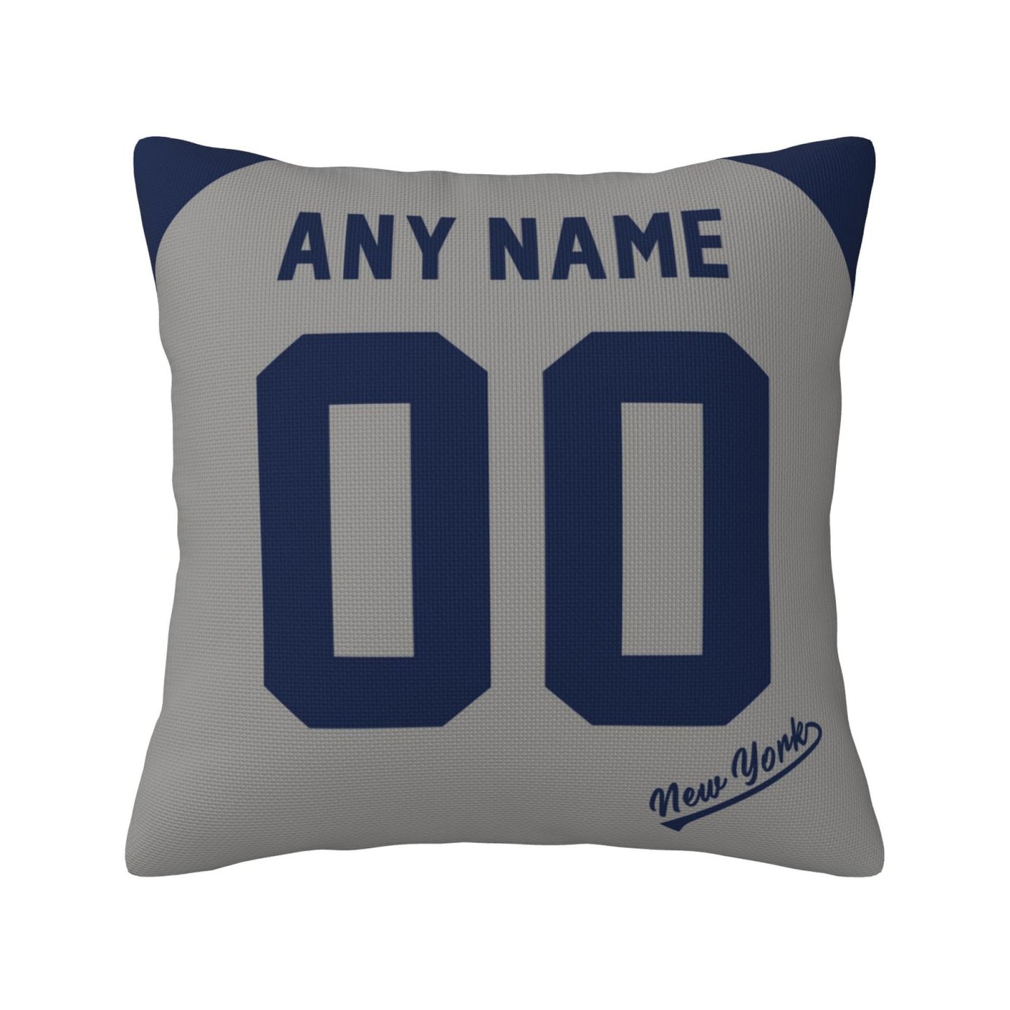 Custom New York Yankees Pillow Decorative Throw Pillow Case - Print Personalized Football Team Fans Name & Number Birthday Gift Football Pillows