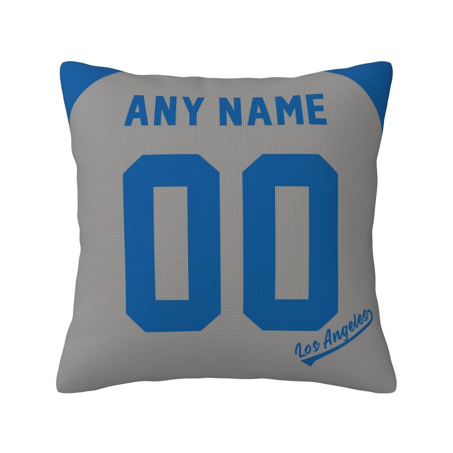 Custom Los Angeles Dodgers Pillow Decorative Throw Pillow Case - Print Personalized Football Team Fans Name & Number Birthday Gift Football Pillows